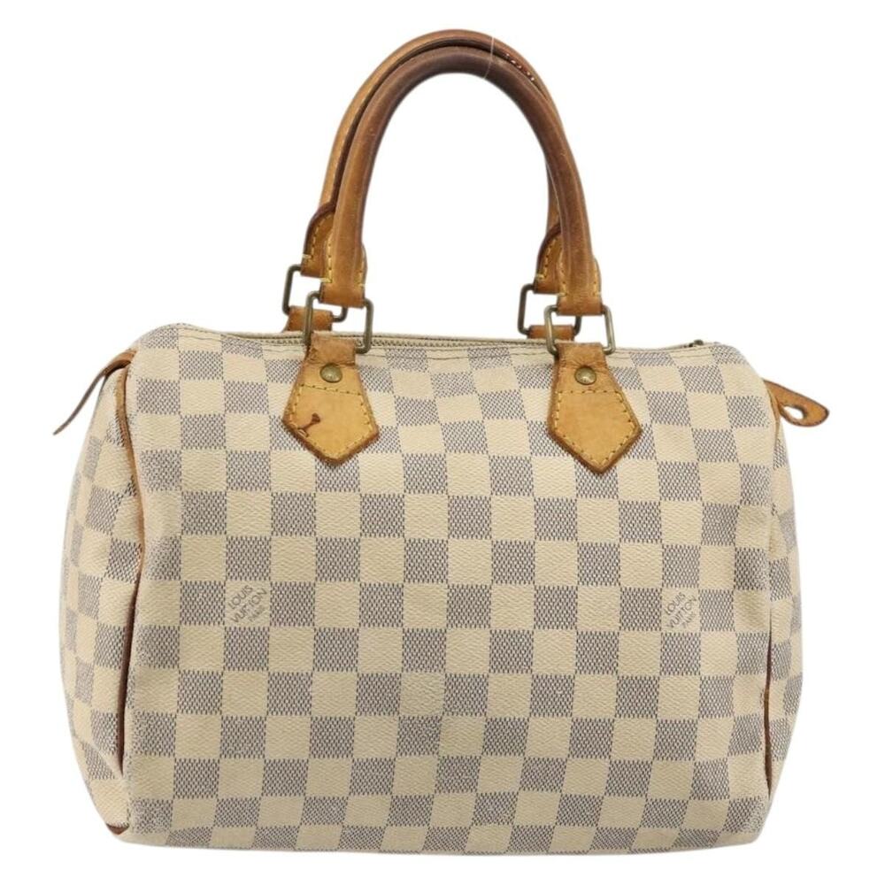 Louis Vuitton Damier Azur Speedy 25 Handbag White